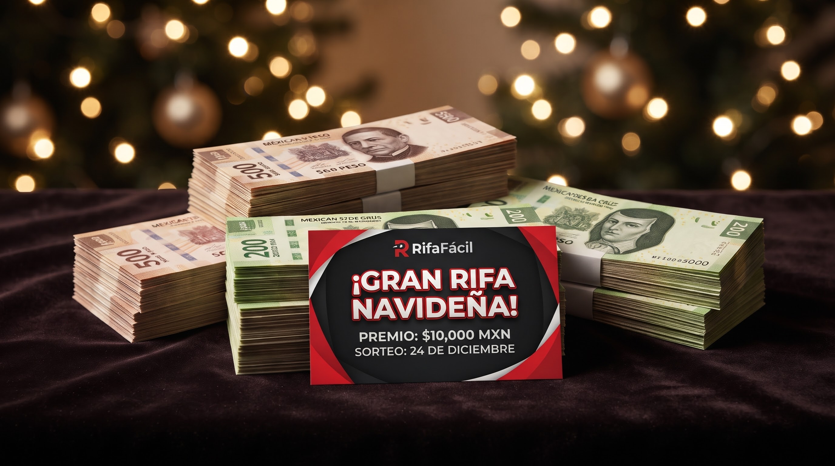 Imagen 1 de 4 del premio de Gran Rifa Navideña $10,000 MXN